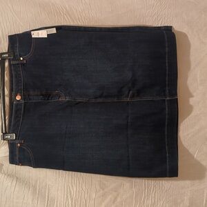 Talbot's Plus Blue Jean Denim Skirt, size 20w, NWT